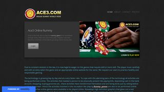 
                            1. Ace3 Online Rummy - Home