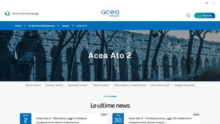 
                            4. Acea Ato 2, il servizio idrico di Roma e Provincia - Gruppo Acea