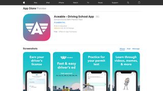 
                            5. ‎Aceable – Driving School App on the App Store