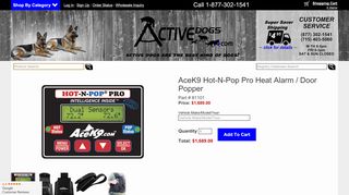 
                            7. AceK9 Hot-N-Pop Pro Heat Alarm / Door Popper - ActiveDogs