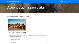 
                            8. Aceondo admission portal - dynamic-dns.net