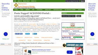 
                            6. ACEONDO Portal : www.aceondo-ng.com - MyEduGist