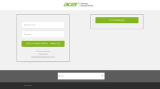 
                            2. Acer | Channel Portal - Anmelden