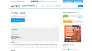 
                            11. Acer Portal - Should I Remove It?
