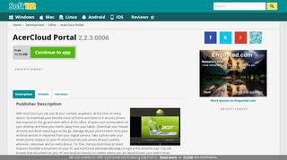 
                            2. AcerCloud Portal 2.2.3.0006 Free Download