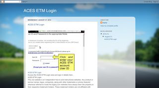 
                            4. ACES ETM Login