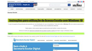 
                            4. Acessa Escola – Diretoria de Ensino – Região de Jundiaí