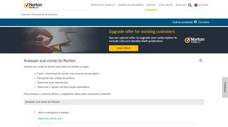 
                            5. Acessar sua conta do Norton