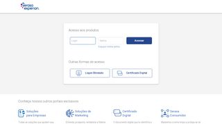 
                            8. acessar tela para login - Consultas Serasa Experian