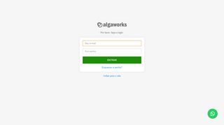 
                            6. Acesse a sua conta - AlgaWorks