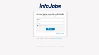 
                            6. Acesse a sua conta | Infojobs