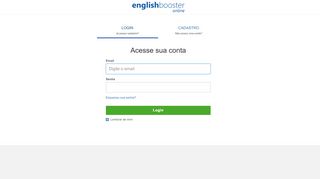 
                            5. Acesse sua conta - login.englishbooster.com.br