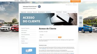 
                            1. Acesso do Cliente - Banco Volkswagen - bancovw.com.br