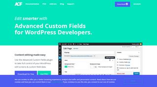 
                            2. ACF | Advanced Custom Fields Plugin for WordPress