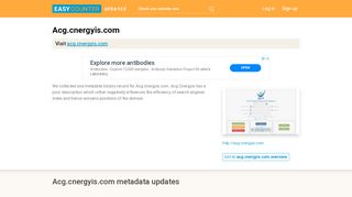 
                            7. Acg Cnergyis (Acg.cnergyis.com) - Easy Counter