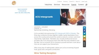 
                            9. ACG Intergrowth: CLA (CliftonLarsonAllen)