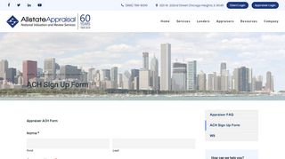 
                            5. ACH Sign Up Form – Allstate Appraisal