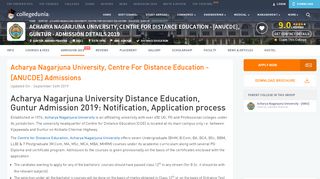 
                            8. Acharya Nagarjuna University, Centre For Distance Education ...