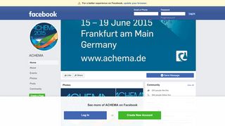 
                            6. ACHEMA - Home | Facebook