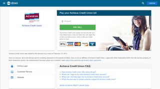 
                            1. Achieva Credit Union | Pay Your Bill Online | doxo.com