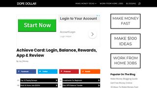 
                            6. Achieve Card: Login, Balance, Rewards, App & …