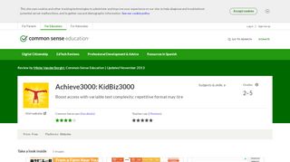 
                            6. Achieve3000: KidBiz3000 Review for Teachers | Common Sense ...