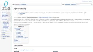 
                            1. Achievements - Portal Wiki
