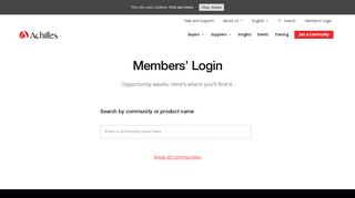 
                            1. Achilles Members Login Area, Login To The Achilles Portal