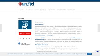 
                            3. ACI-PRA ? La societ? di servizi per i Comuni dell'ANCI - Ancitel S.p.A