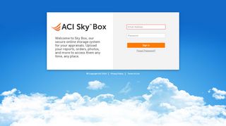 
                            9. ACI Sky™ Box Login