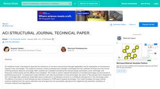 
                            6. ACI STRUCTURAL JOURNAL TECHNICAL PAPER | Tastani ...