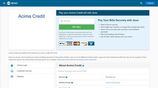 
                            5. Acima Credit | Pay Your Bill Online | doxo.com