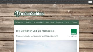 
                            2. Ackerhelden: Gemüsegärten zum Mieten, Hochbeete, Bio ...