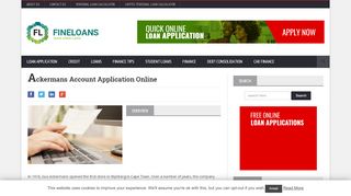 
                            9. Ackermans Account Application Online