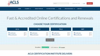 
                            9. ACLS Certification Institute: ACLS, BLS, PALS, NRP ...