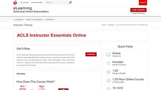 
                            1. ACLS Instructor Essentials Online | AHA eLearning