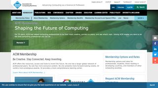 
                            5. ACM Membership - Association for Computing Machinery