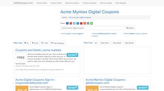 
                            7. Acme Mymixx Digital Coupons - getsetcoupon.com