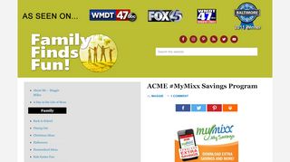 
                            11. ACME #MyMixx Savings Program | Family Finds Fun