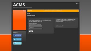 
                            2. ACMS Log in