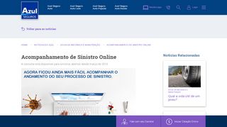 
                            8. Acompanhamento de Sinistro Online | Azul Seguros