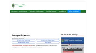 
                            6. Acompanhamento do alistamento militar passo a …
