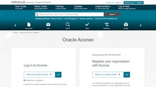 
                            1. Aconex Log In - Oracle Aconex Support Central