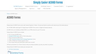 
                            5. ACORD Forms – Simply Easier ACORD Forms