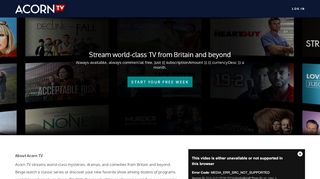 
                            9. Acorn TV | Watch the Best British TV | Start Your Free Trial