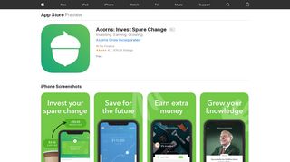 
                            5. ‎Acorns: Invest Spare Change on the App Store