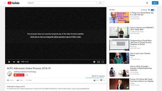 
                            6. ACPC Admission Online Process 2018-19 - YouTube