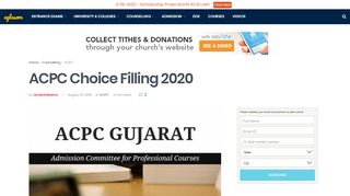 
                            8. ACPC Choice Filling 2020 | AglaSem Admission