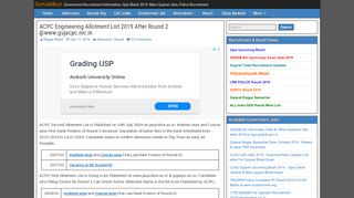 
                            10. ACPC Engineering Allotment List 2019 After Round 2 @www ...