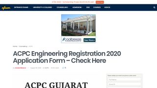 
                            3. ACPC Engineering Registration 2020 Application Form ...